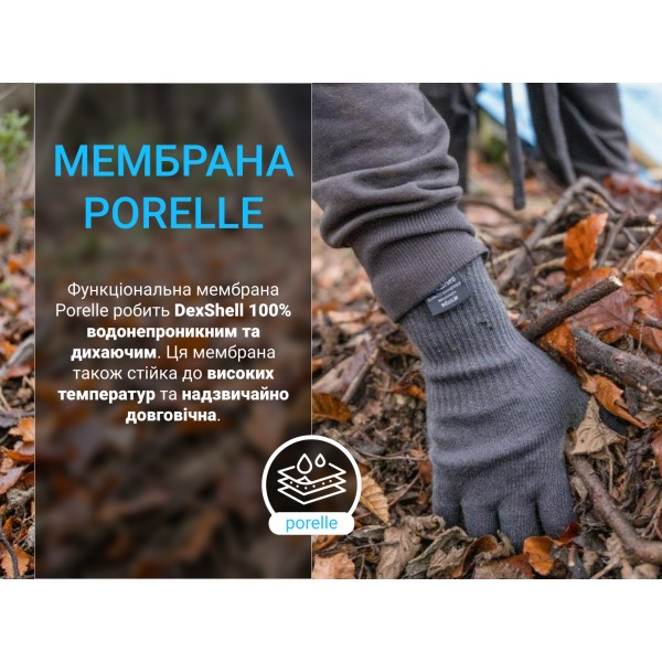 Перчатки водонепроницаемые Dexshell ThermFit 3.0 Gloves, черные, размер XL