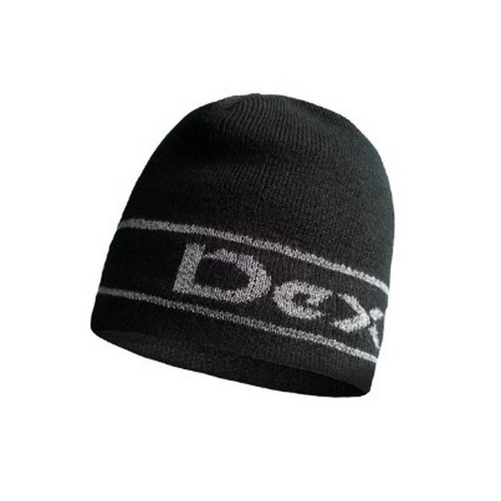 Шапка водонепроницаемая Dexshell Beanie Reflective Logo черная из лого S/M 56-58 см