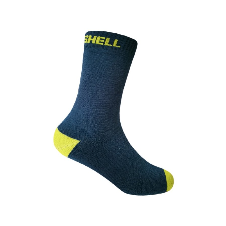 Водонепроницаемые носки детские DexShell Ultra Thin Children Socks, синий/желтый DS543NLS (размер S)